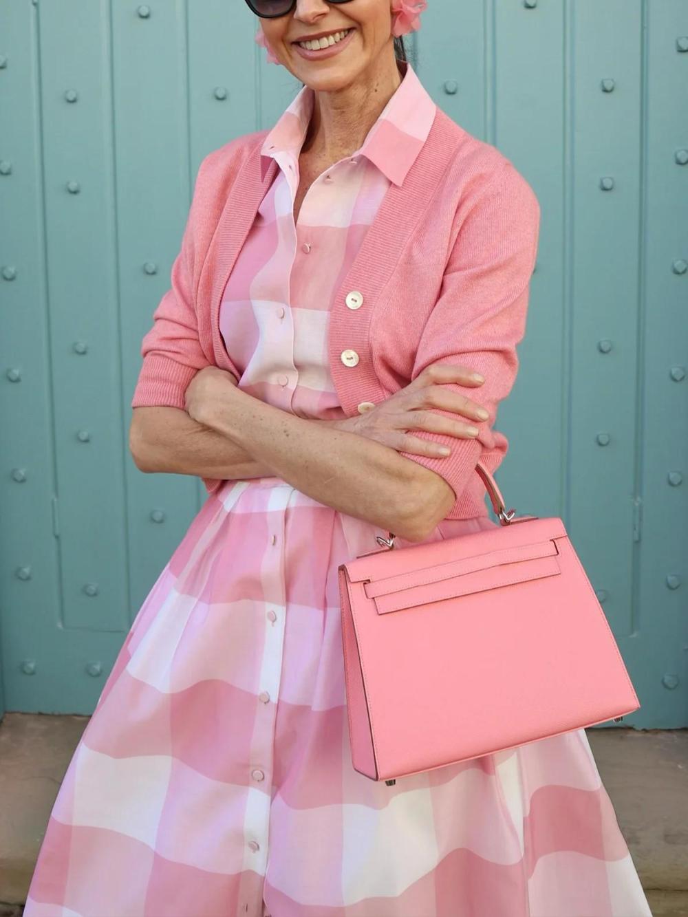 Women Casual Plaid Printing Raglan Sleeve Shirt Collar Midi Dress With Belt | Shirt Dresses